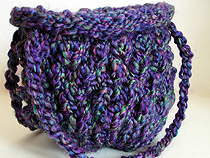 loomknittingdesigns.com - bobble stitch handbag pattern
